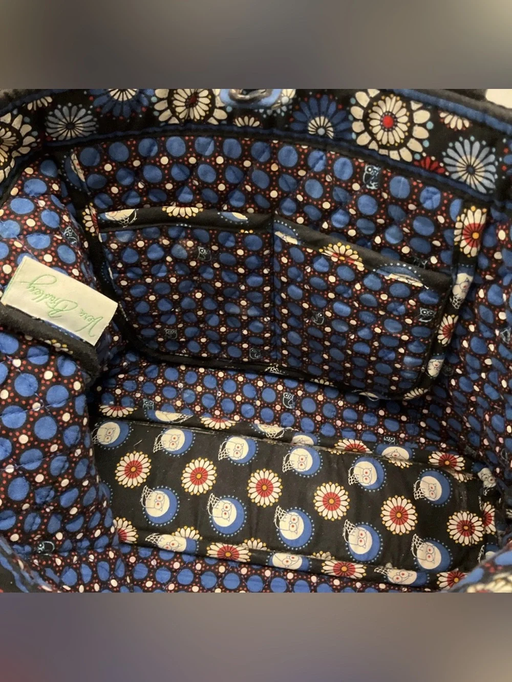 Vera Bradley Tote Retired Night Owl